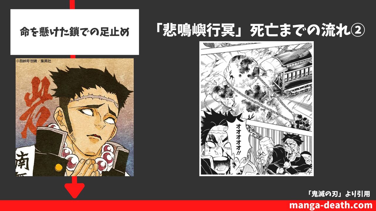 命を懸けた鎖での足止め（23巻199話）