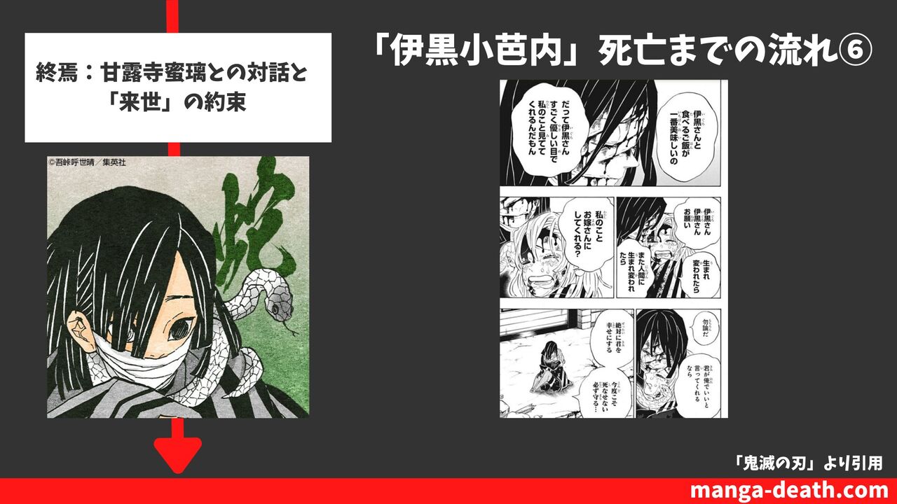 終焉：甘露寺蜜璃との対話と「来世」の約束（23巻200話）